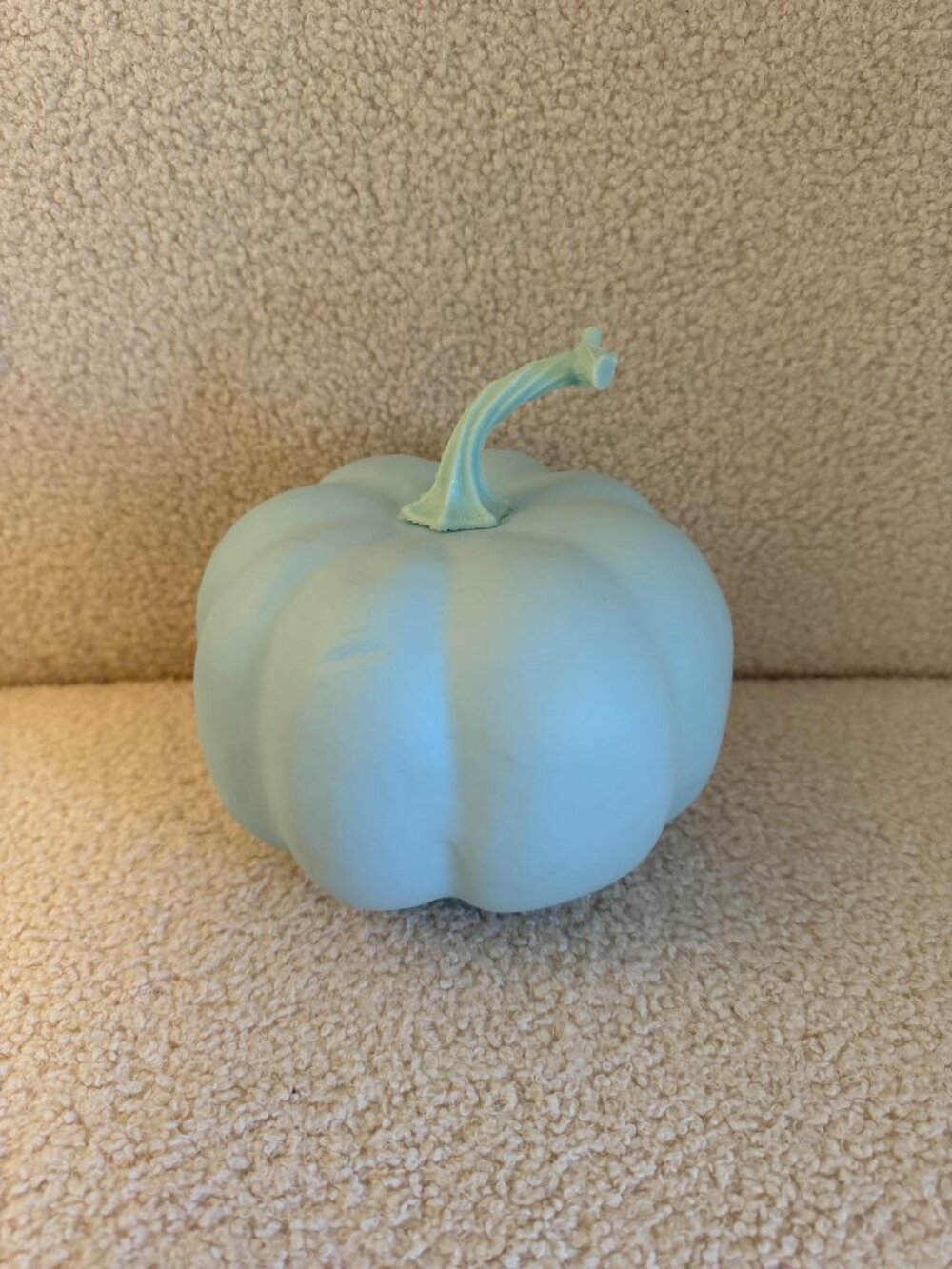 7" Decorative Pastel Blue Pumpkin – Fall & Halloween Décor